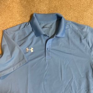 Under Armour Golf Polo Shirt Light Blue